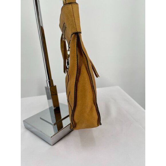 Lucky Brand Baldwin Crossbody Crossbody Bag Shoulder Bag Distressed Boho Mustard - Picture 7 of 16